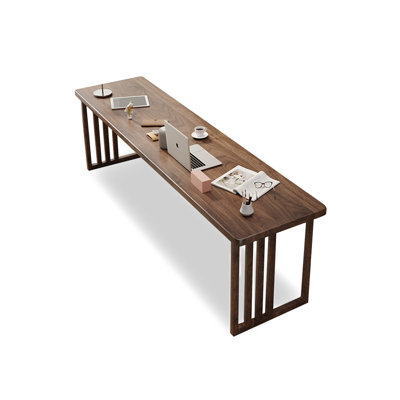 70.87" Brown Rectangular Solid Wood desks