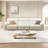 Cream fabric in-line sofa-102482682-102482684