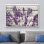 Œuvre d'art mauve lavande mauve sur fond effet bois, images murales rétro rustiques, impression sur toile encadrée-825709749-807997935-899922252