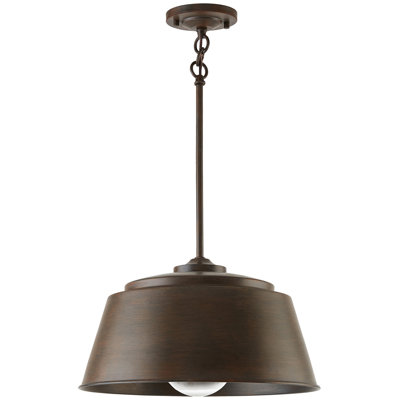 Luminaire suspendu en forme de dôme à 1 lumière Tybee