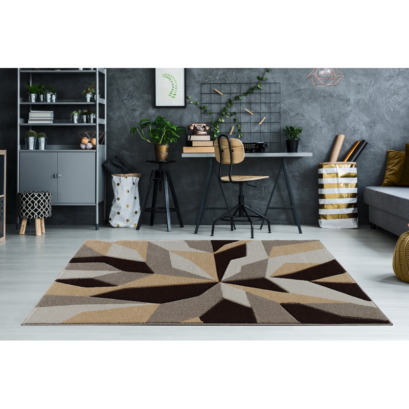 Lucile Abstract 60cm X 110cm Area Rug
