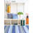 Fiesta Stripe French Blue/Green Handwoven Indoor/Outdoor Rug-124296872