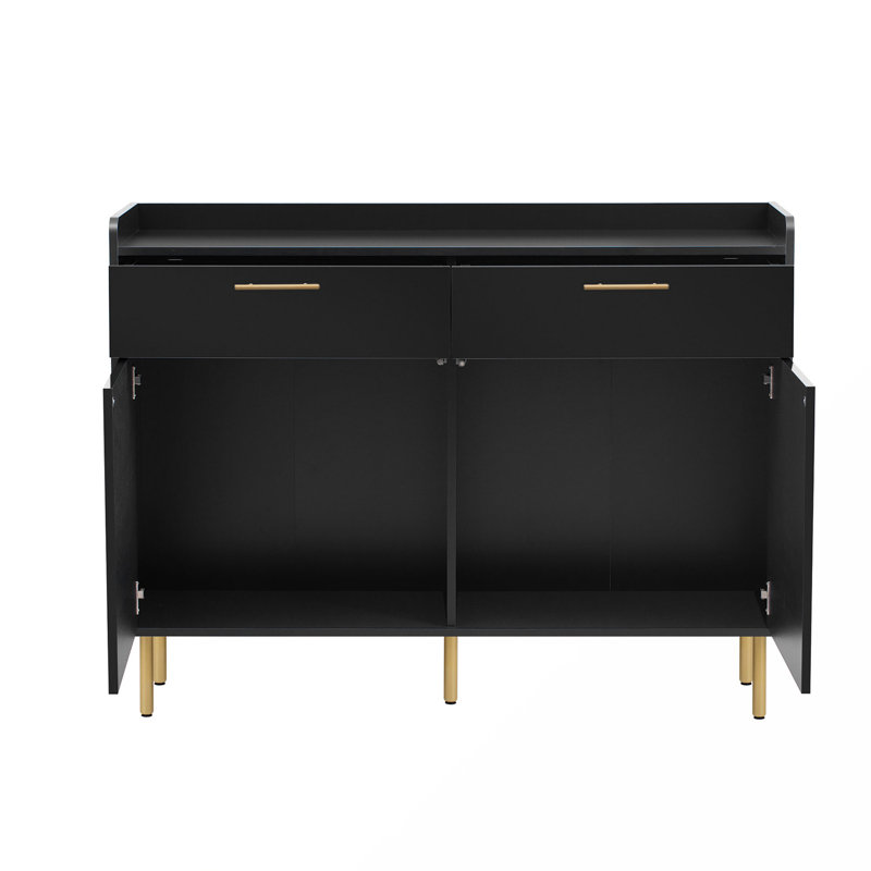 Armoire d'appoint Oder, Noir