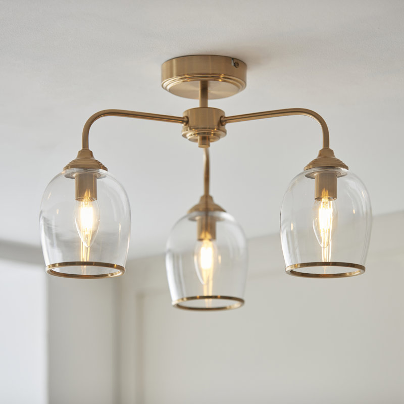Ashcroft 3 Light Ceiling Semi flush light