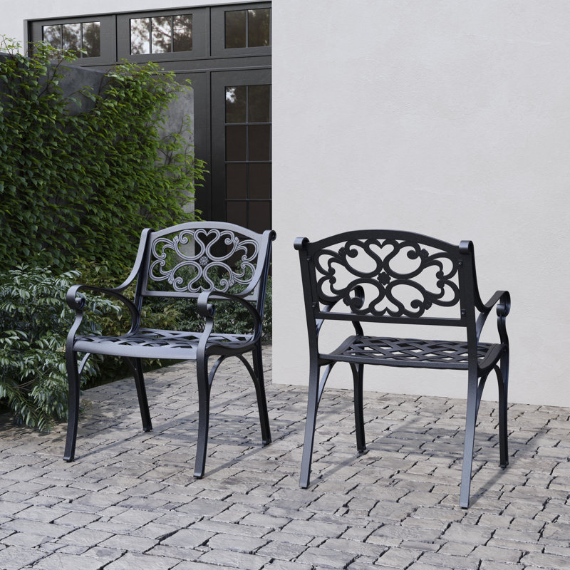 Fauteuil de patio Saoirse, Noir
