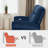 64.6" Wide zero clearance recliner  Power Recliner Loveseat Sofa, Reclining Loveseat for Small Space-1159078767