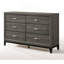 Commode au fini gris patiné