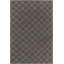Gaia Hand Knotted Wool Geometric Area Rug in Charcoal/White-1056975267