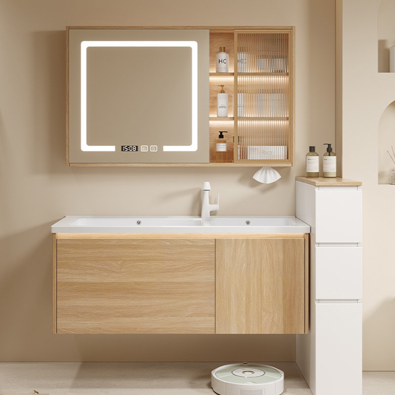 Armoire de salle de bain moderne en rondins
