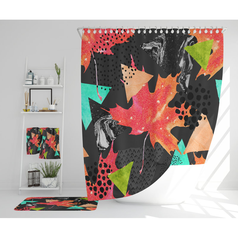 Natiana Polyester Shower Curtain Set