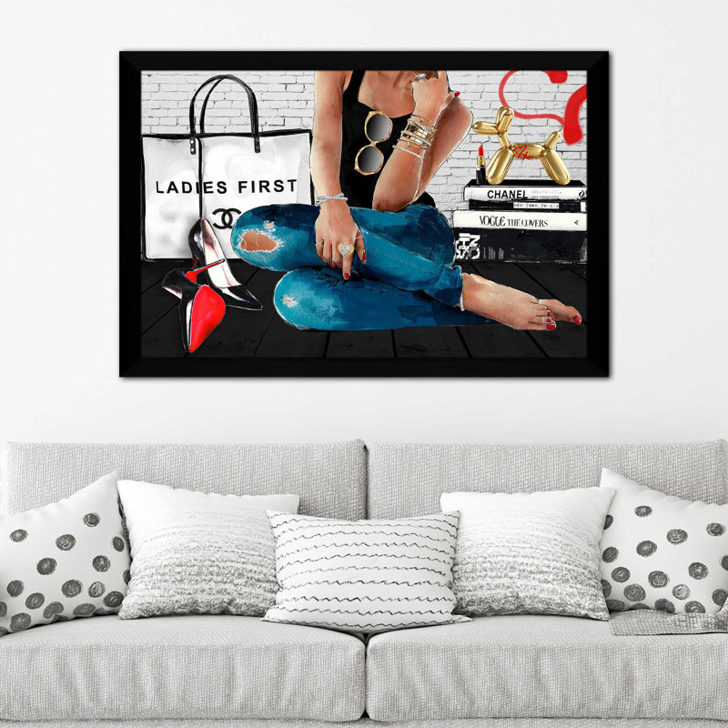 West Hollywood (Horizontal) par Jodi - impression, Cadre noir, H 21,5 po x l 27,5 po x P 0,75 po