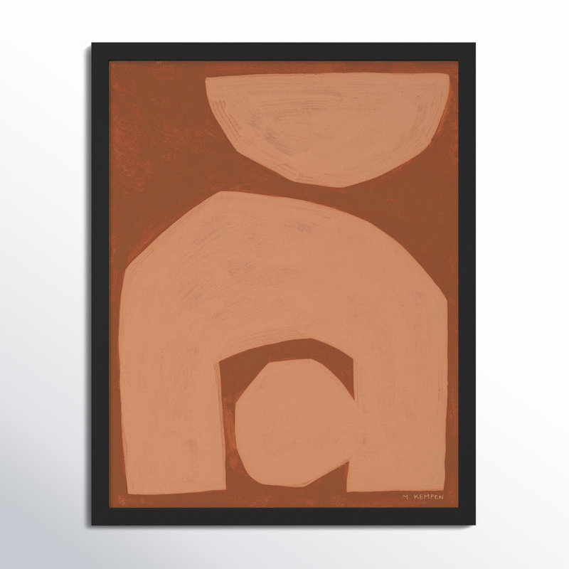 Module On Terra Cotta 2 - Impression de cadre photo sur papier, Noir, H 20 po x l 16 po