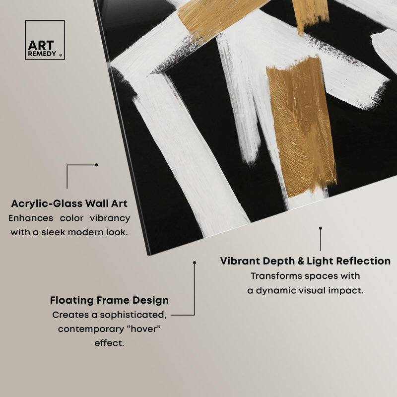 "Abstract Strokes", ensemble de 2 décorations murales Boho par Art Remedy, prêt à accrocher, 30 x 36, H 36 po x l 30 po