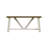 Brents Rectangular Trestle Base Dining Table Solid Reclaimed Pine 1.6m or 2m.-1940545347