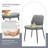 Modern Leather Upholstered Dining Chairs Set of 2-324413445