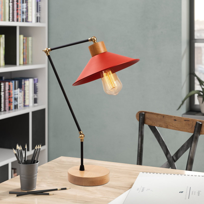 Lampe de table Bland, Rouge