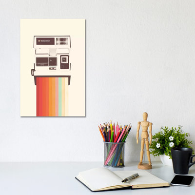 Instant Camera Rainbow by Florent Bodart - Wrapped Canvas Gallery-Wrapped Canvas Giclée