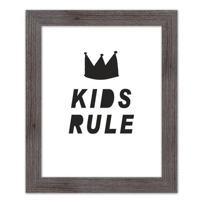 Art encadré, enfants, règle