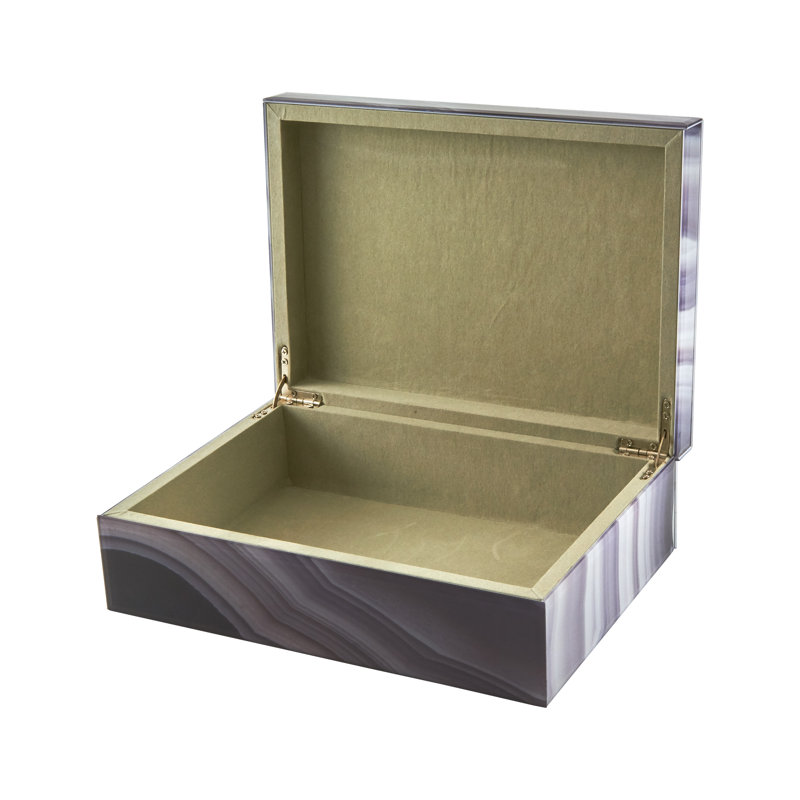 Handmade Decorative Box, 3.15" H x 8.07" W x 5.91" D