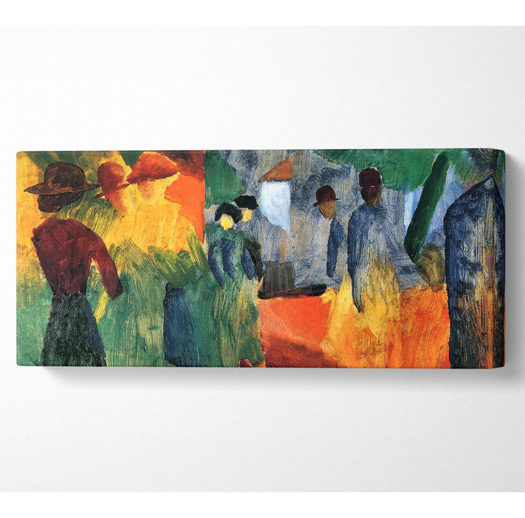 August Macke Menschen im Park - Druck