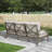 Lamando Patio Aluminum Swivel Conversation Seating Group With Olefin Cushions For 5 Person