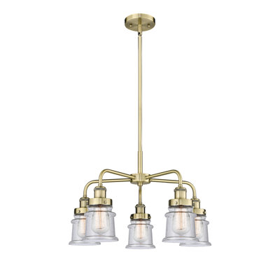 Alvi 5 - Light Glass Dimmable Chandelier