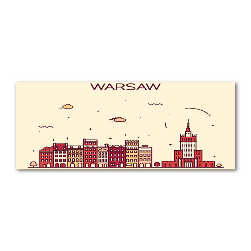 Warsaw Poland - Wrapped Canvas Print