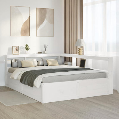 Solid Wood Storage Bed