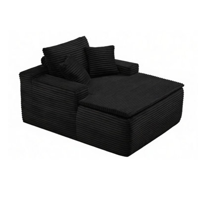 47"Extra-Large Corduroy Recliner Sofa, Upholstered Sofa Bed Indoor with Seat for Living Room