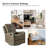 Prescot 26.77" W Pocket Spring Tufted Manual Swivel Rocker Recliner-205730889