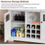 47" Buffet Cabinet With Storage Modern Kitchen Buffet Sideboard With 3 Drawer