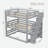 Triple Bunk Bed With Storage Staircase-106733123