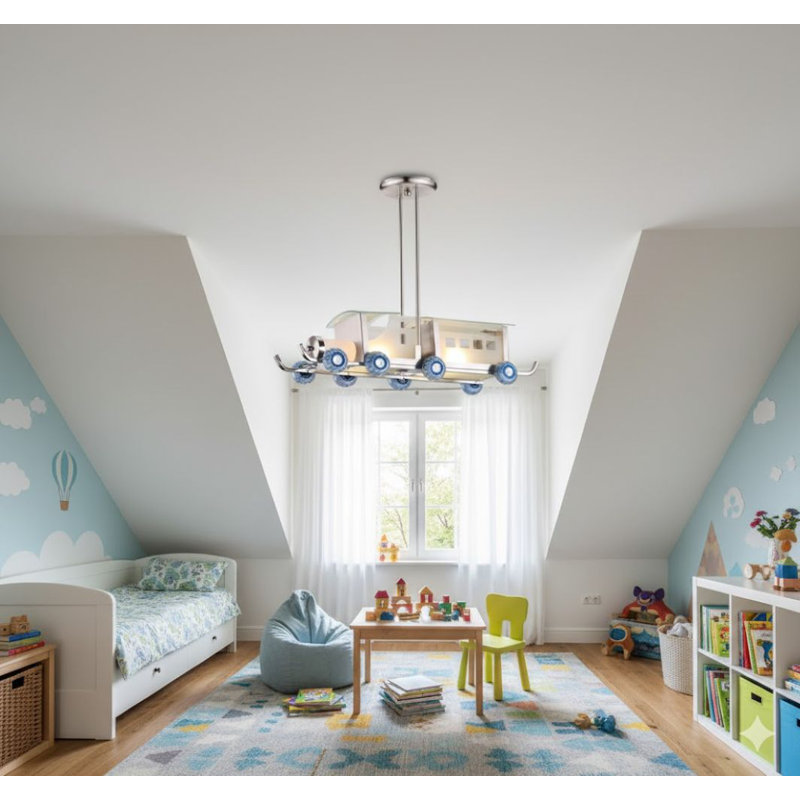 Kingsview Eclectic 2 Light Kids Train Pendant