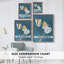 Reproduction encadrée FLORAL Series Cxxxii - bois massif-285885220