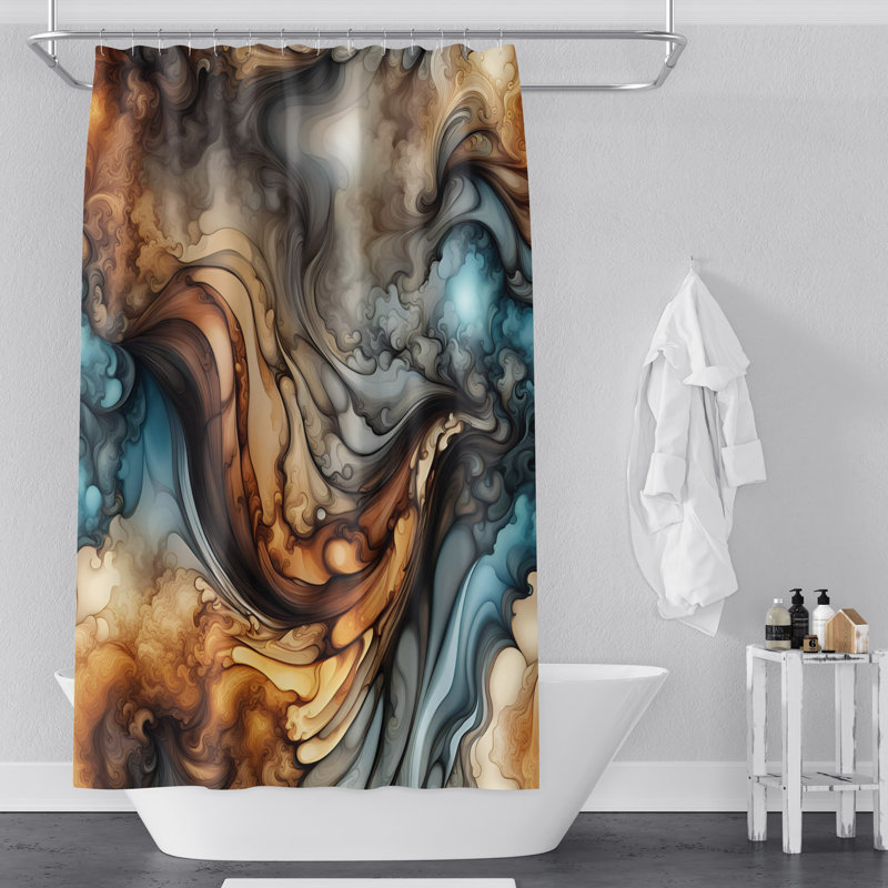 Rideau de douche Evelyngrace, H 83 po x l 70 po