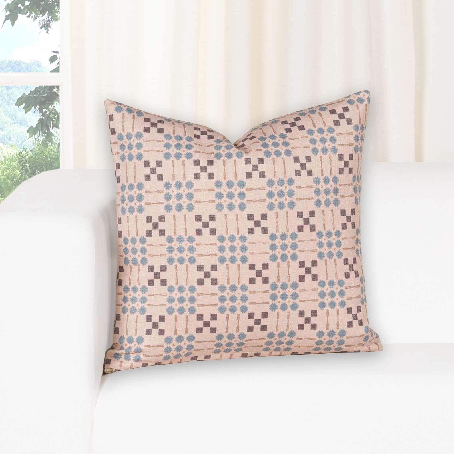 Throw Pillow, Polyester, Square 18", Pink