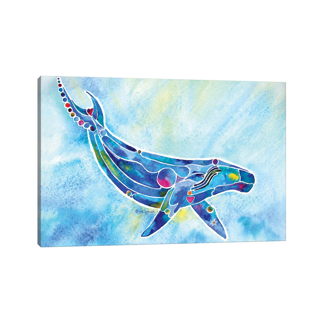 Whale Humpback by Jo Lynch - Wrapped Canvas Gallery-Wrapped Canvas Giclée