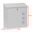 Aire Wall Mounted Galvanised Steel Lockable Weatherproof Post Box - 37x36x11cm-64111914