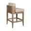 Tabouret d'extérieur en bois avec coussin Aerilyn-93692947-93692948-93692949