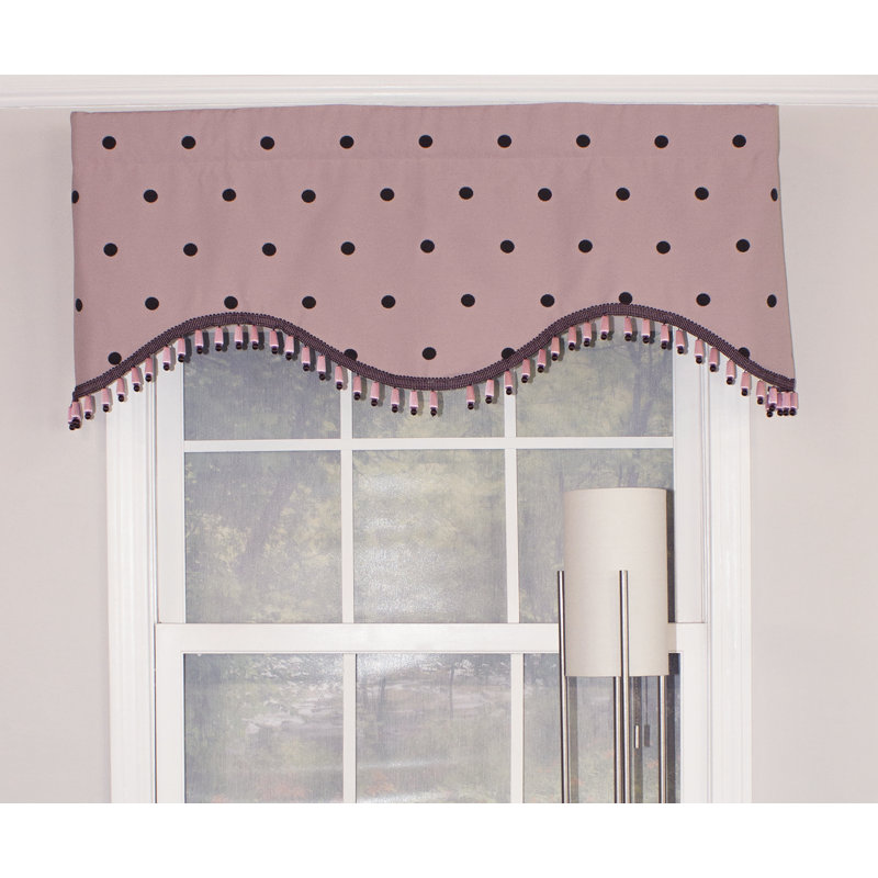 Cantonnière de fenêtre 50 "à pois