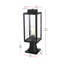 Moorehead 6 Inch Outdoor Post Light in Black