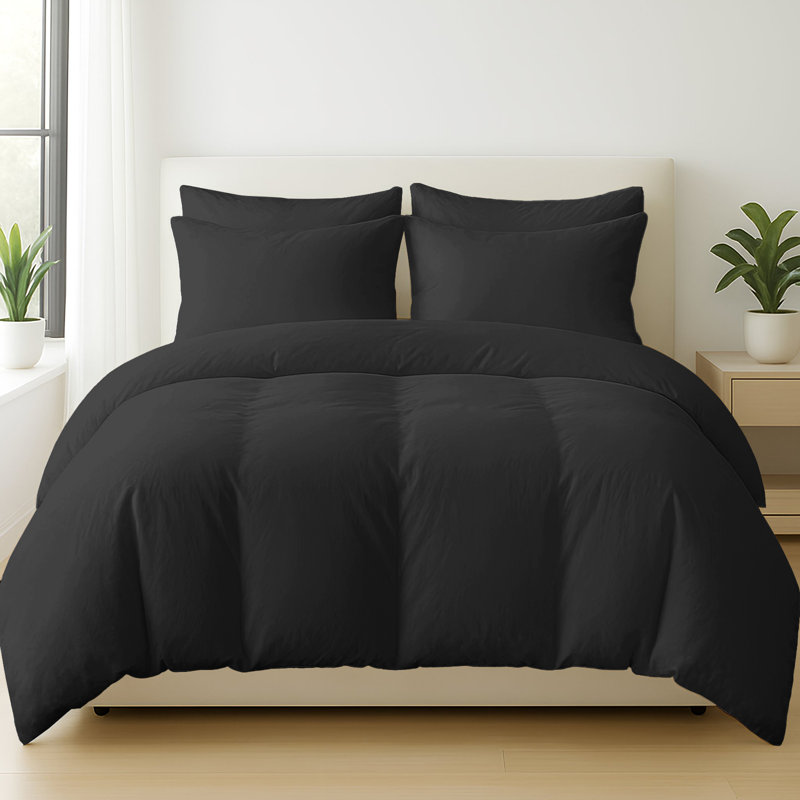 100% Egyptian Cotton Duvet Cover Set – Luxury Hotel Collection Bedding, Soft & Breathable Comforter Cover with Zipper Closure
