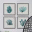 « verts ii », ensemble de 4 reproductions de peintures à l’aquarelle encadrées-30011356