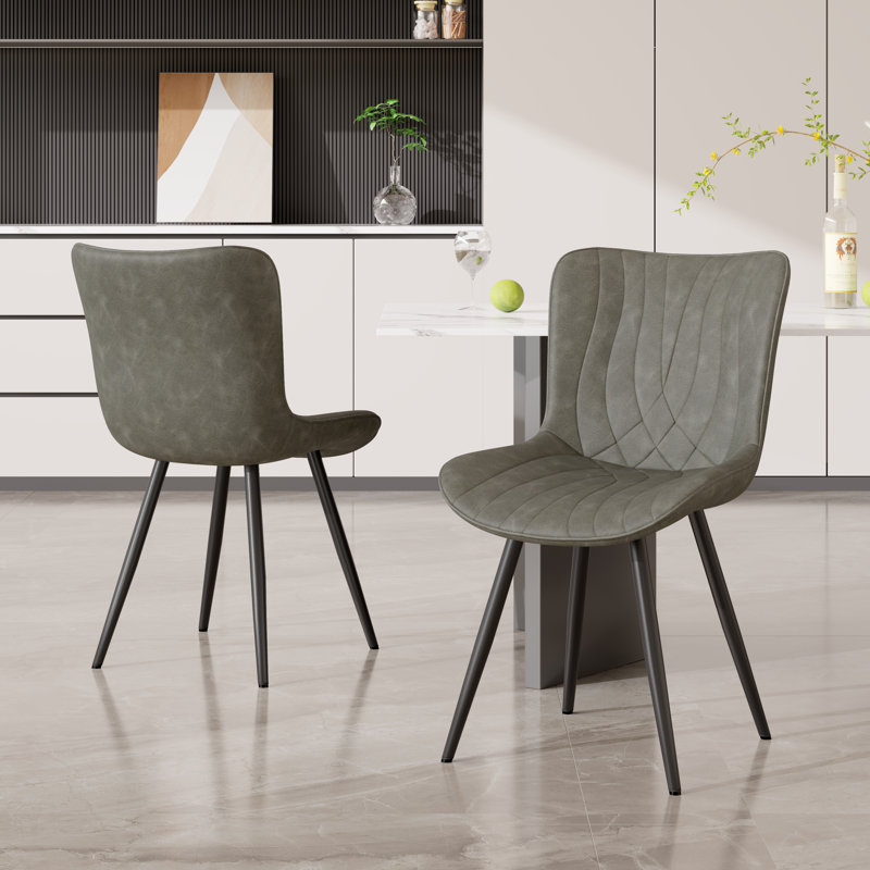 Chaises de salle à manger modernes: conceptions épurées pour les espaces de salle à manger contemporains, Gris
