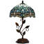 Lampe de table en verre coloré de style libellule Tiffany