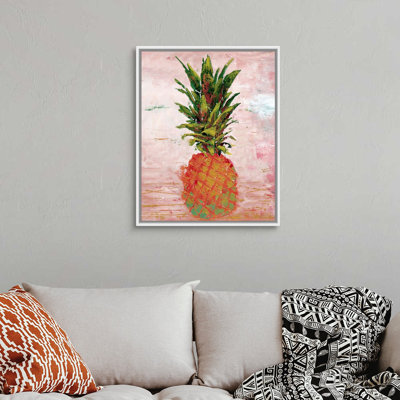 " Painted Pineapple II " by Marie Elaine Cusson Painting Print