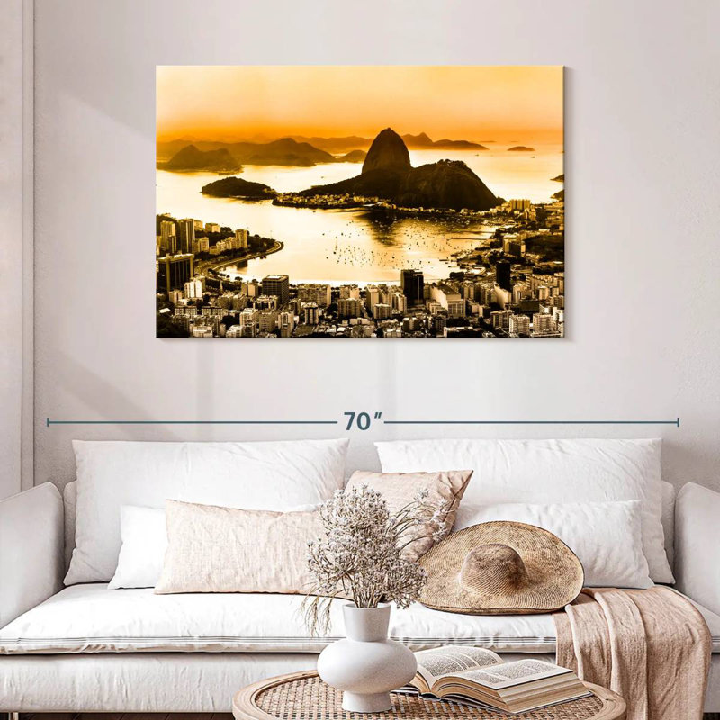 Paysage urbain Ravi Rio De Janeiro, H 30 po x l 45 po