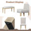5-Piece Dining Set with Upholstered Faux Leather Chairs, Compact Square Table-936751583-936751582