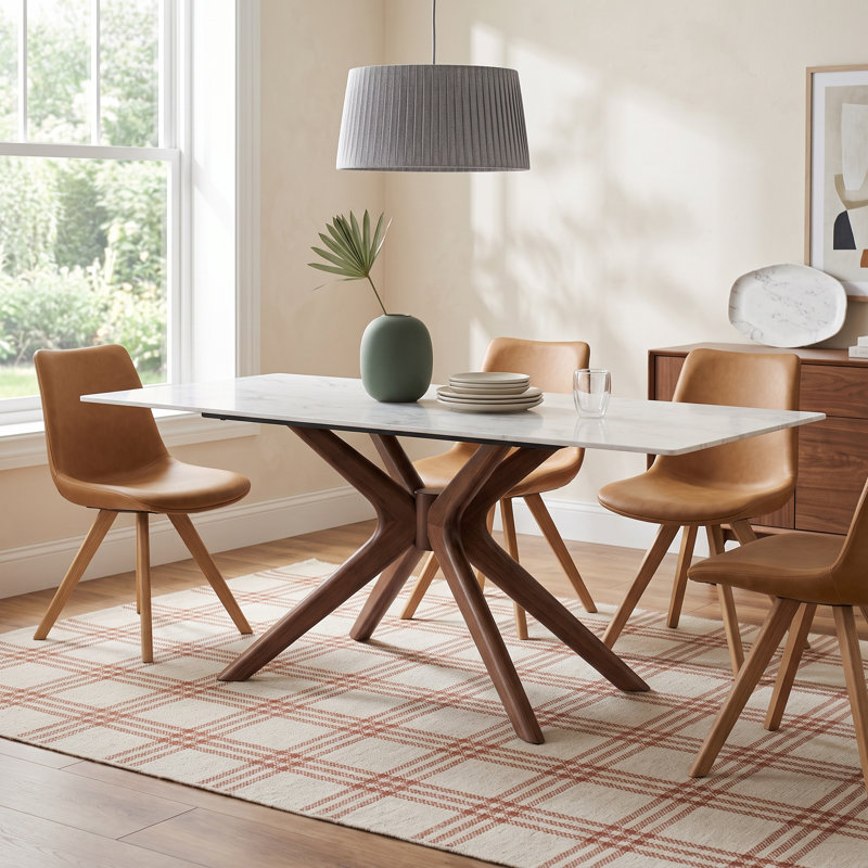 Cava Solid Wood Base Dining Table