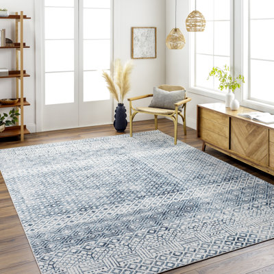 Tapis bleu / gris Swampscott